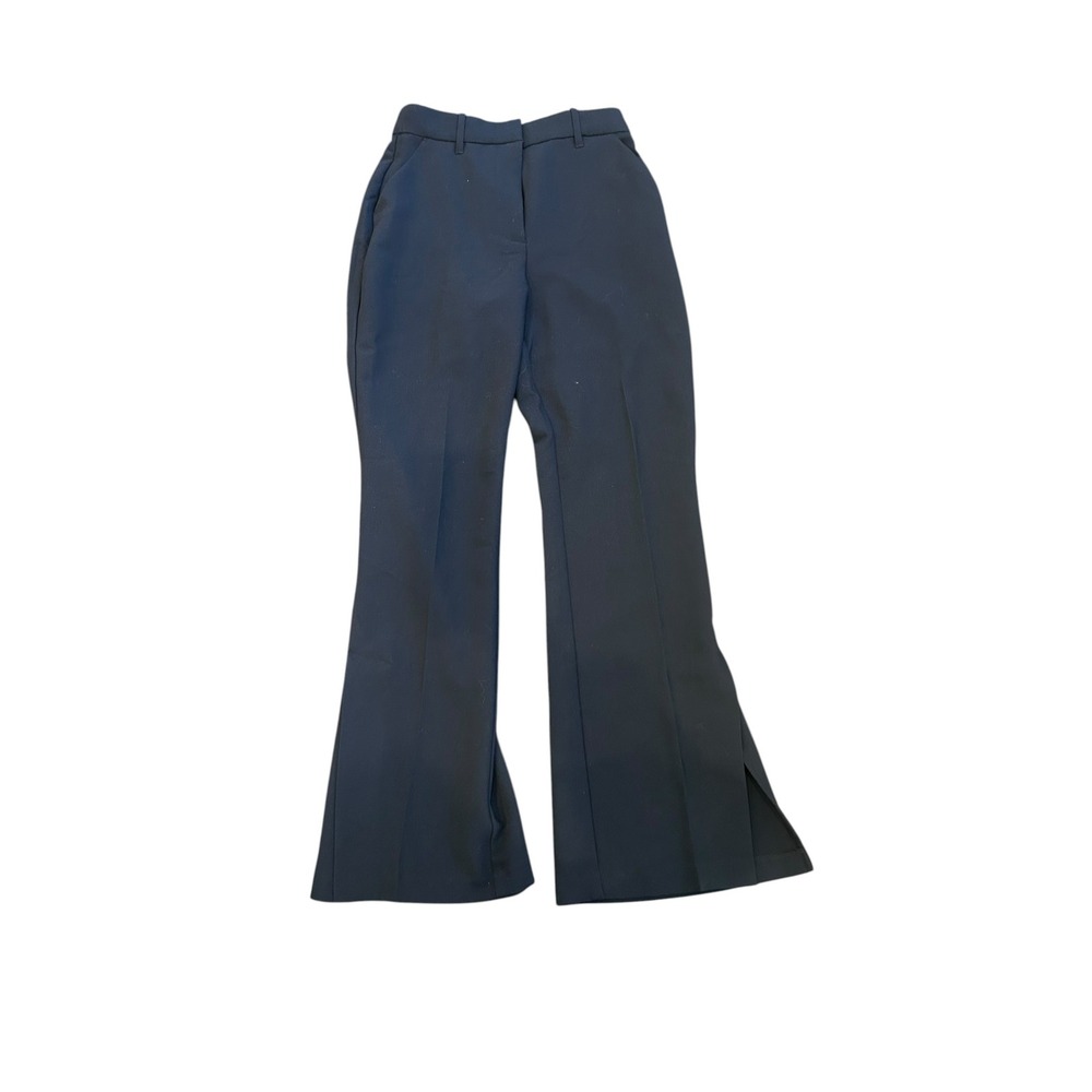 Abercrombie & Fitch Black Sloane Tailored Pant Flare Side Slit Size 27/4